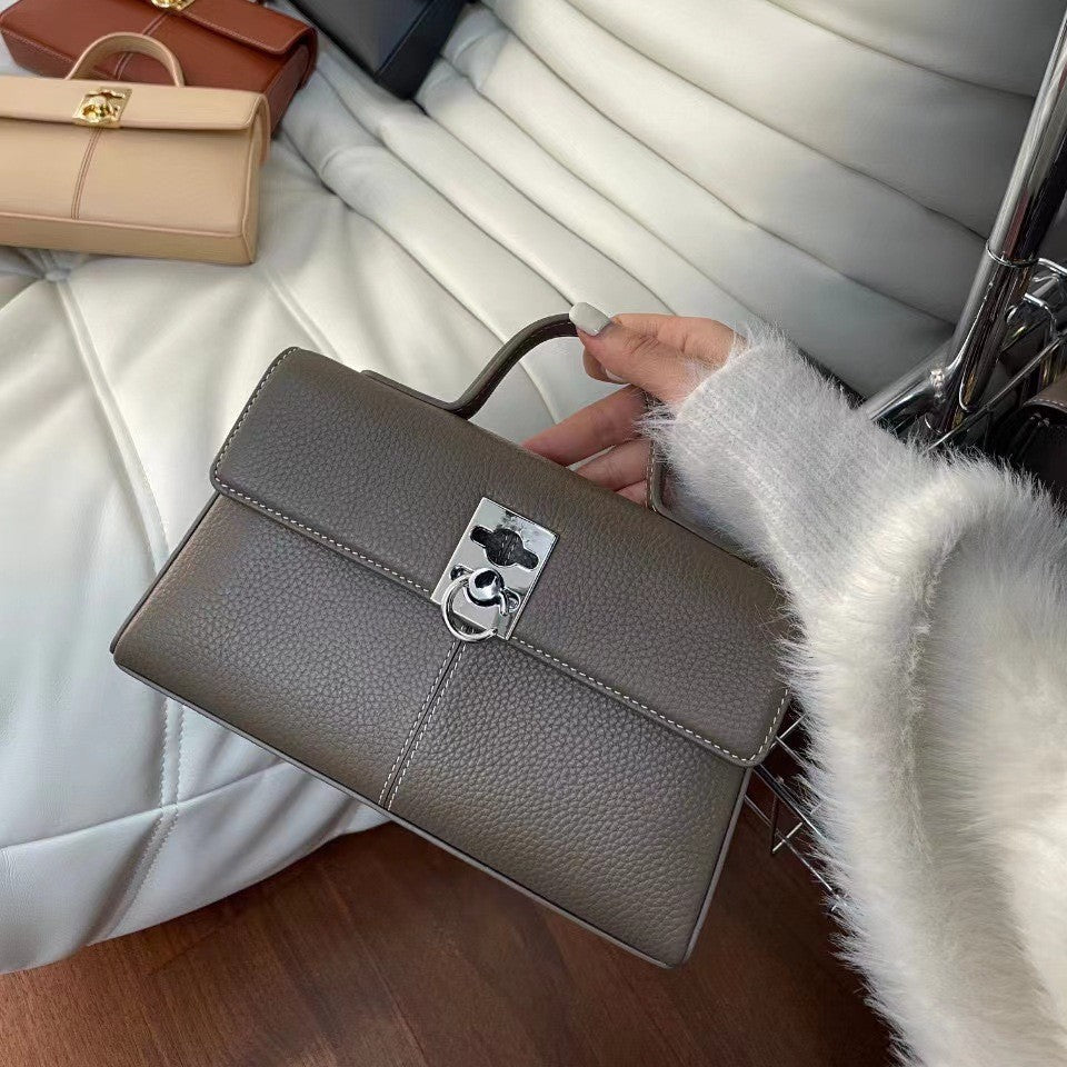 Trendy Niche High-grade Genuine Leather Commuter Shoulder Bags