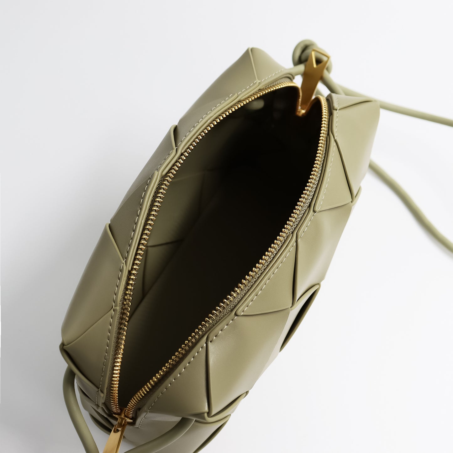 Women's Niche High-grade Genuine Leather Diamond Pattern Crossbody Bags