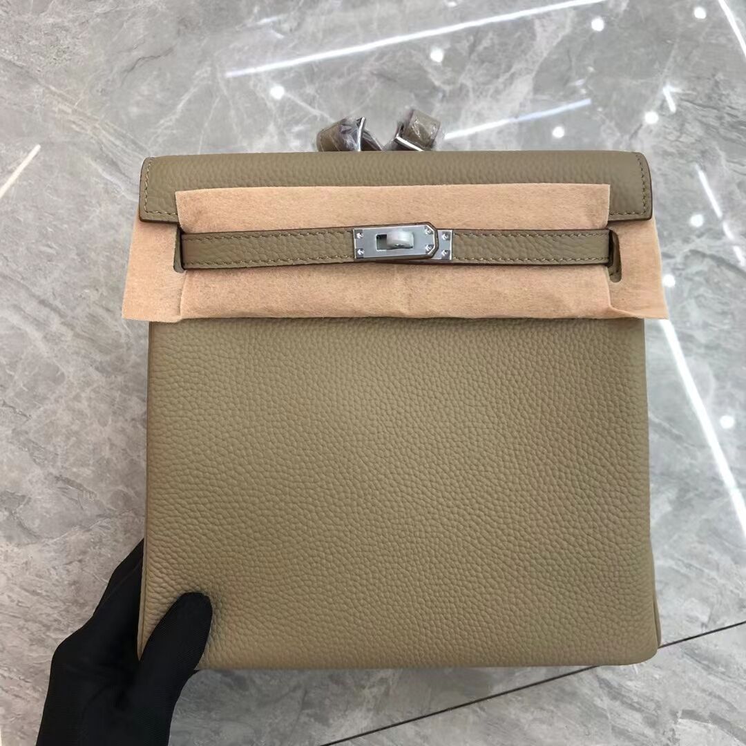Fashion Kelly Litchi Pattern First Layer Backpacks