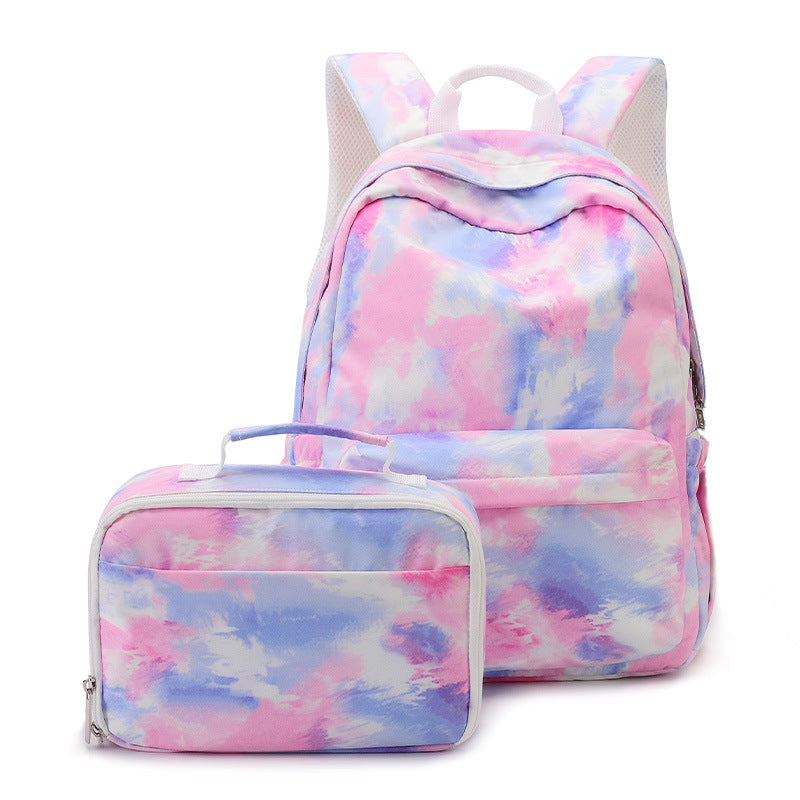 High Primary Gradient Printing Lunch Combination Backpacks