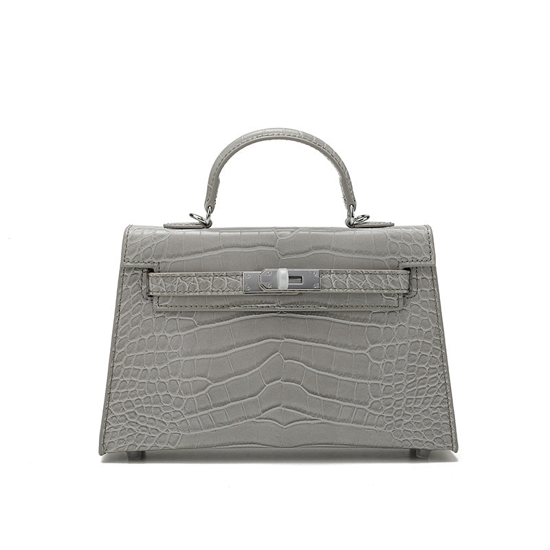 Women's Crocodile Pattern High-grade Fashion Stone Handbags
