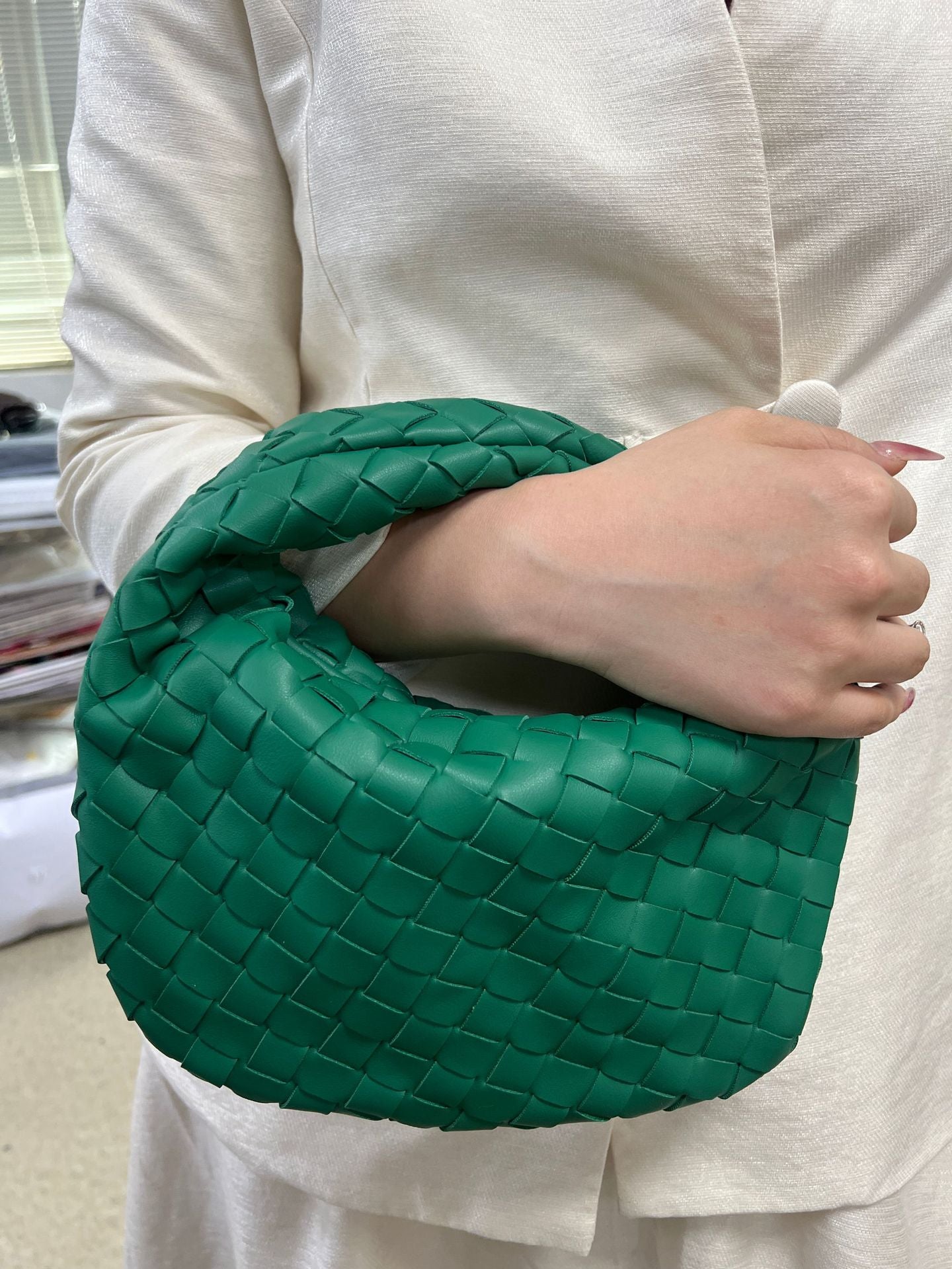 Women's Home Woven Underarm Leisure Versatile Dumpling Bags