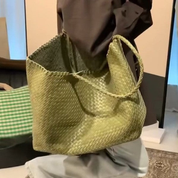 Women's Design Large Capacity Hand-woven Portable Shoulder Bags