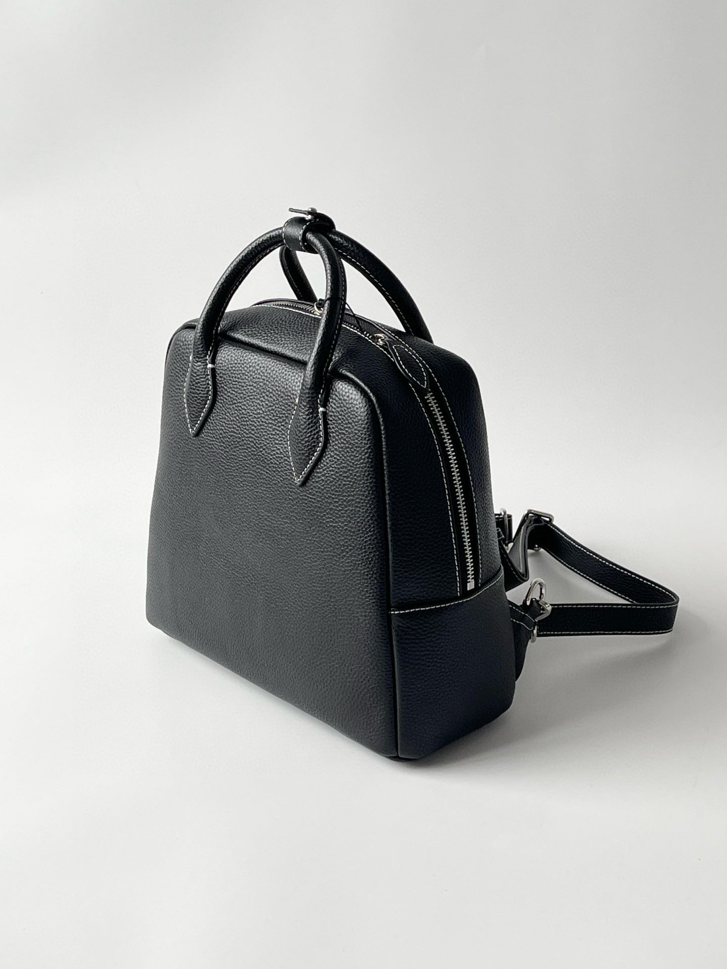 Niche Boston Bowling Portable Cattle Leather Backpacks
