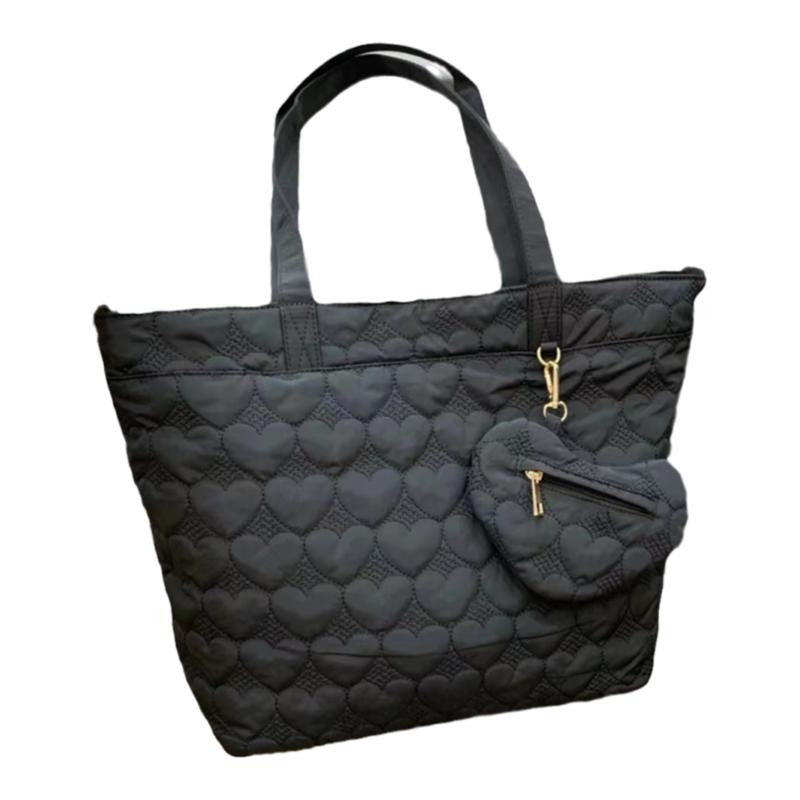 Women's Lightweight Chic Jacket Simple Large Capacity Shoulder Bags