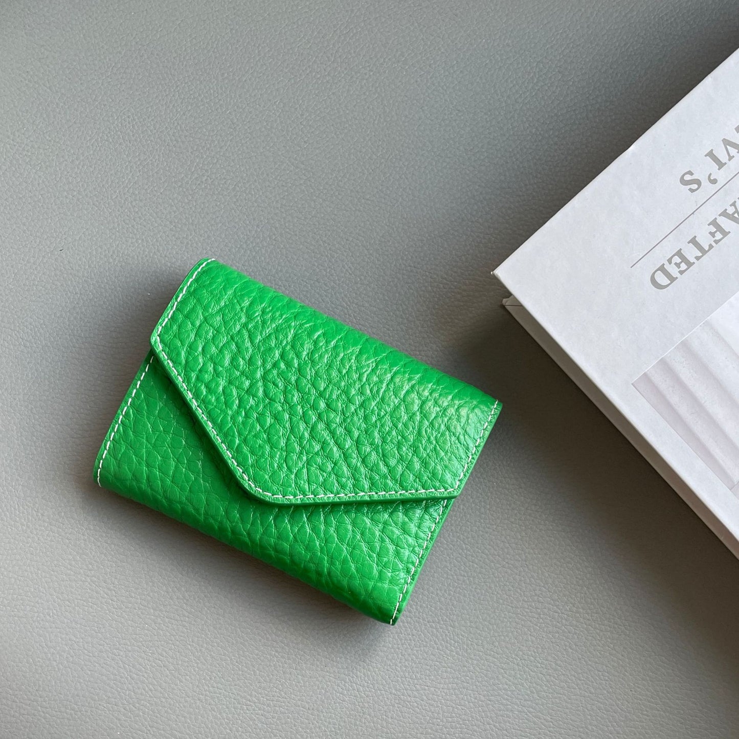 Women's & Men's & Niche Style Neutral Tri Fold Flip Ladies Wallets