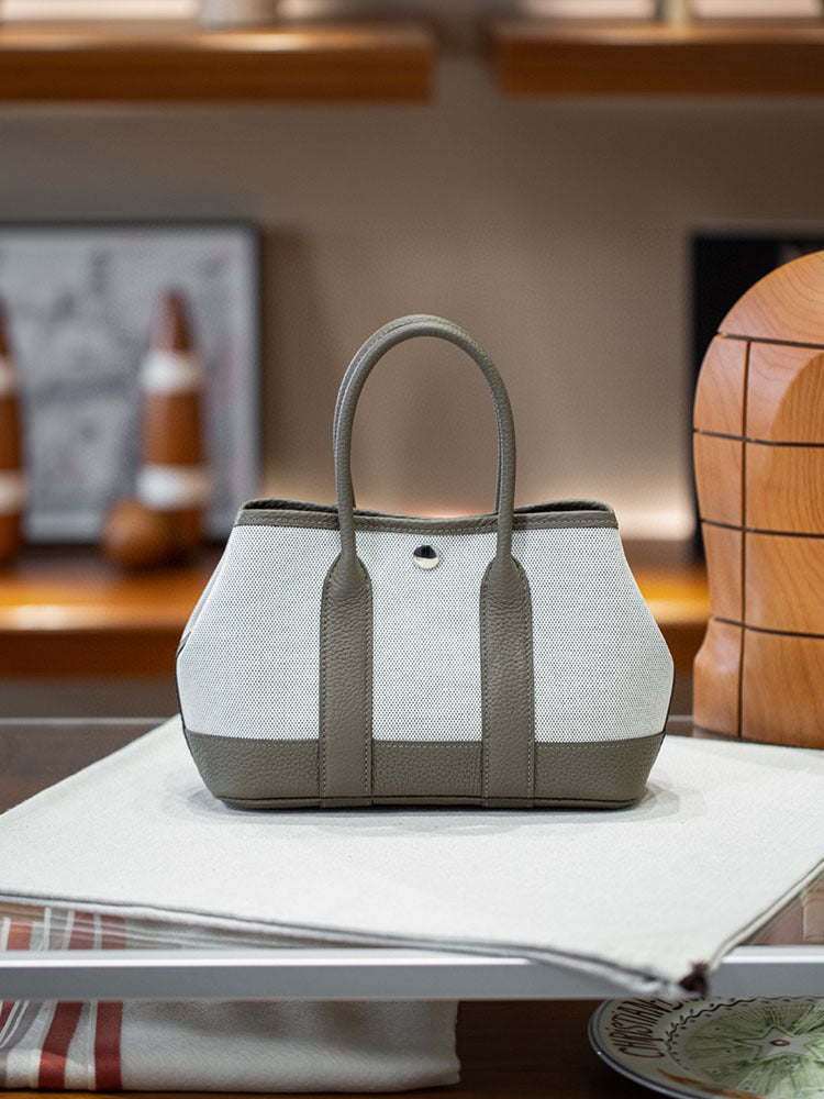 Women's Wax Line First Layer Cowhide Hand-held Handbags