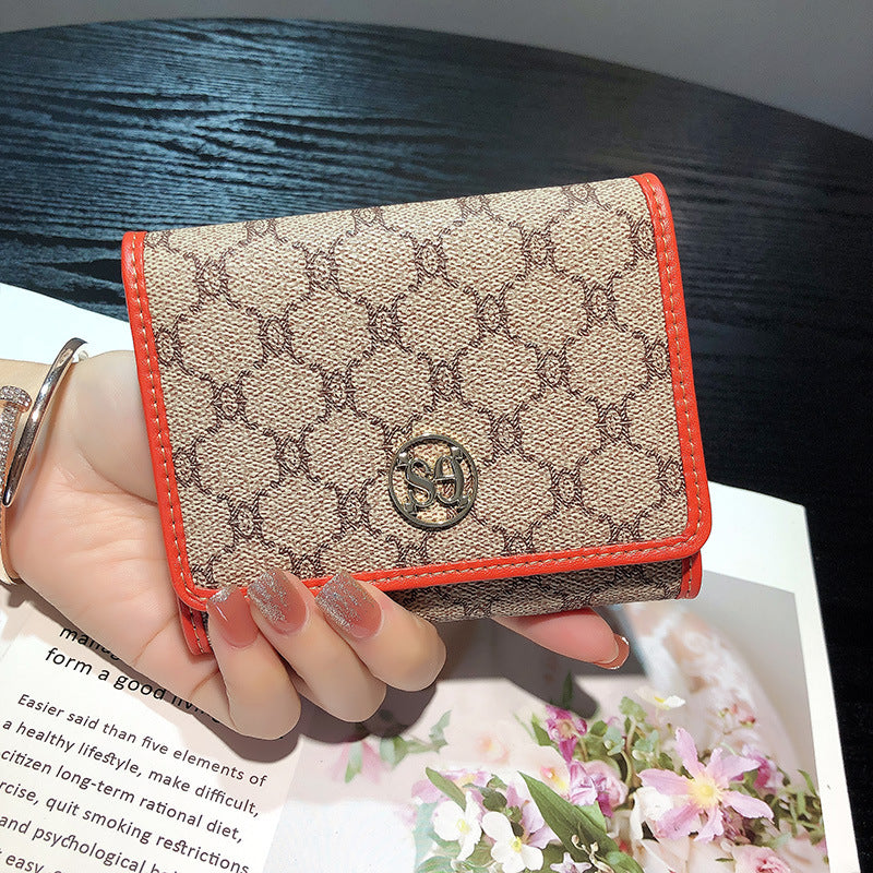 Women's Short Leather Large Capacity Simple Versatile Card Holder