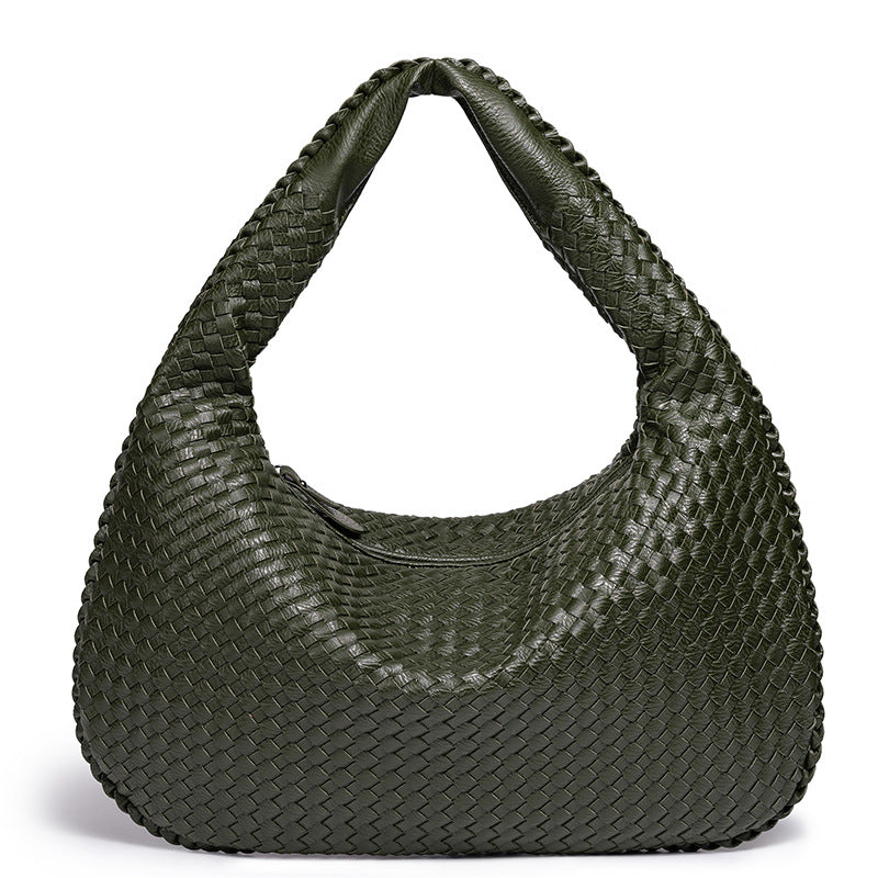 Women's Woven Large Oblique Handmade Capacity Shoulder Bags