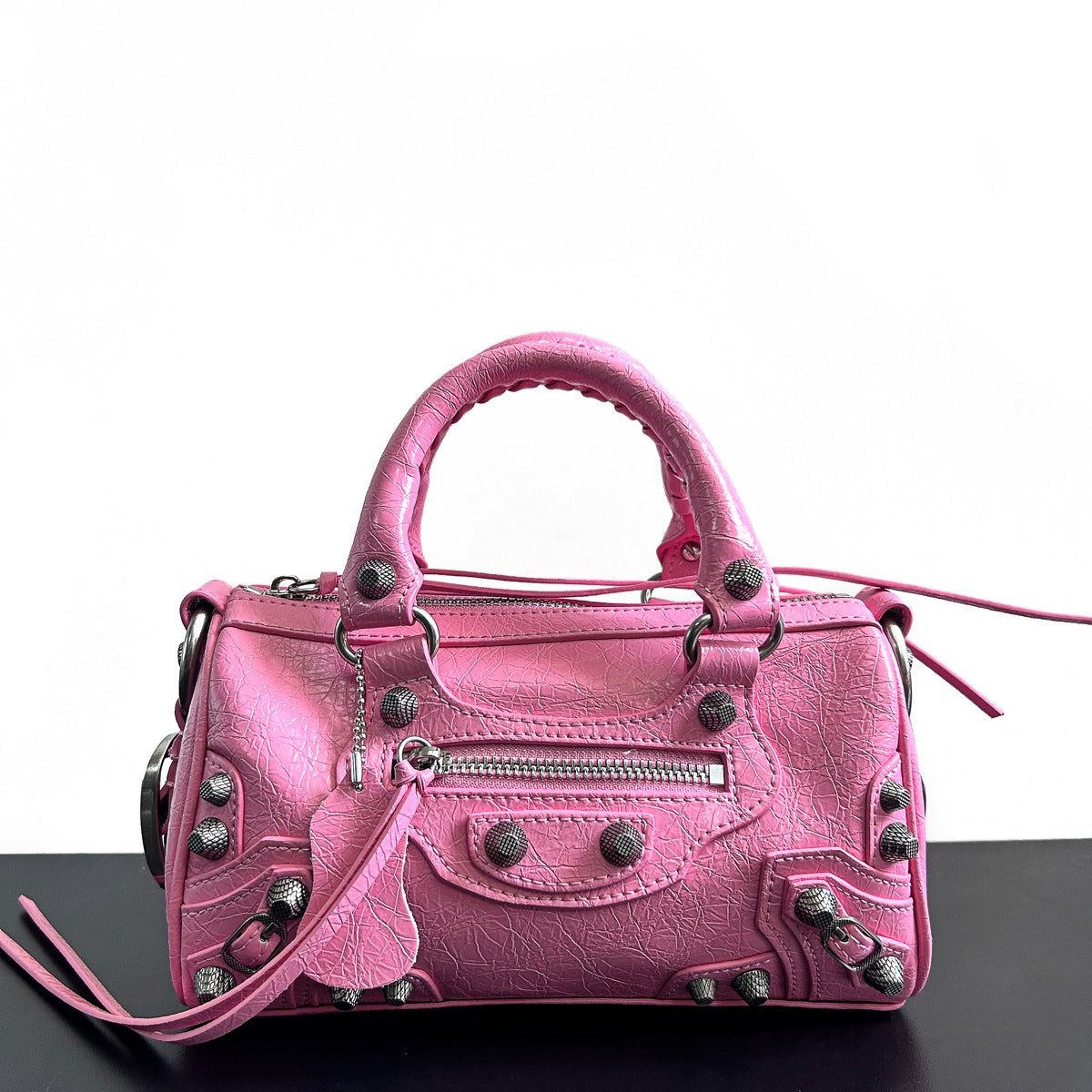 Fashionable Dark Motorcycle Rivet Design Little Shoulder Bags