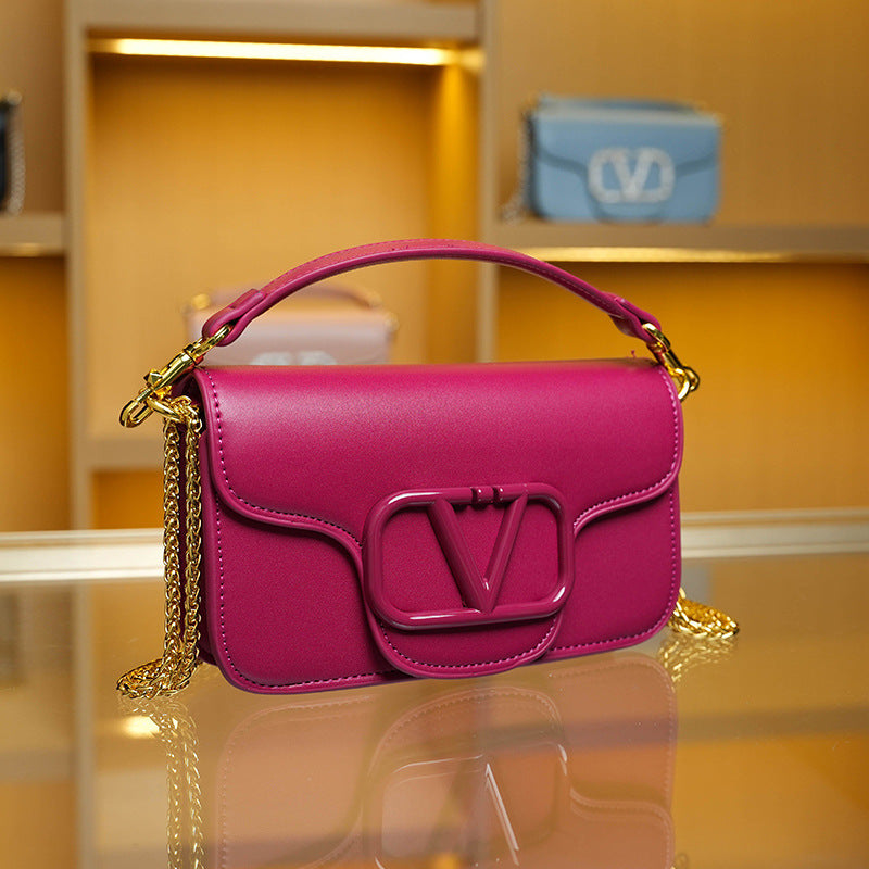 Women's Spring Gift Rose Red Good-looking Fashion Handbags