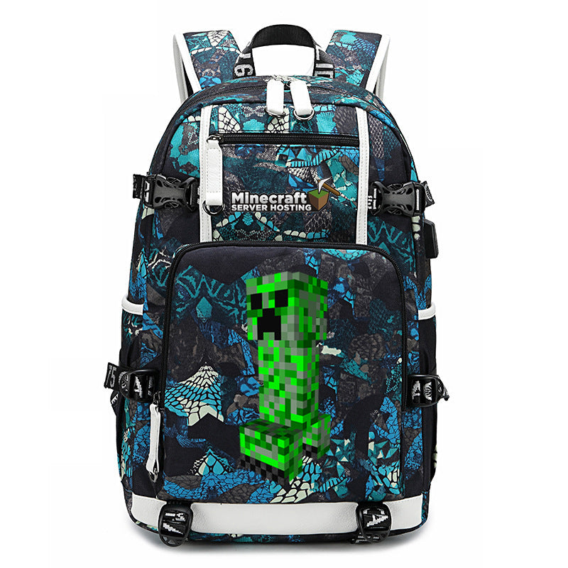 My World Surrounding The Game Printed Backpacks