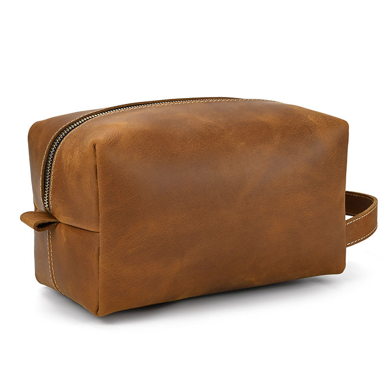 Genuine Leather Clutch Crazy Horse Multifunctional Men's Handbags