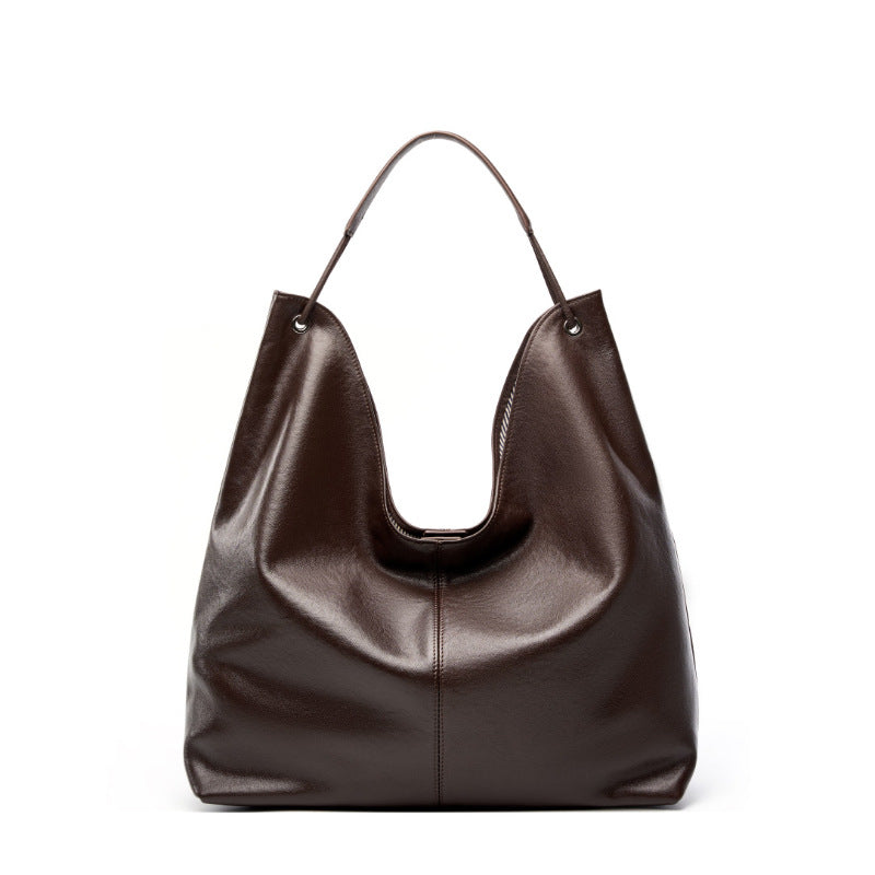 Vegetable Tanning Leather Popular Textured Versatile Shoulder Bags