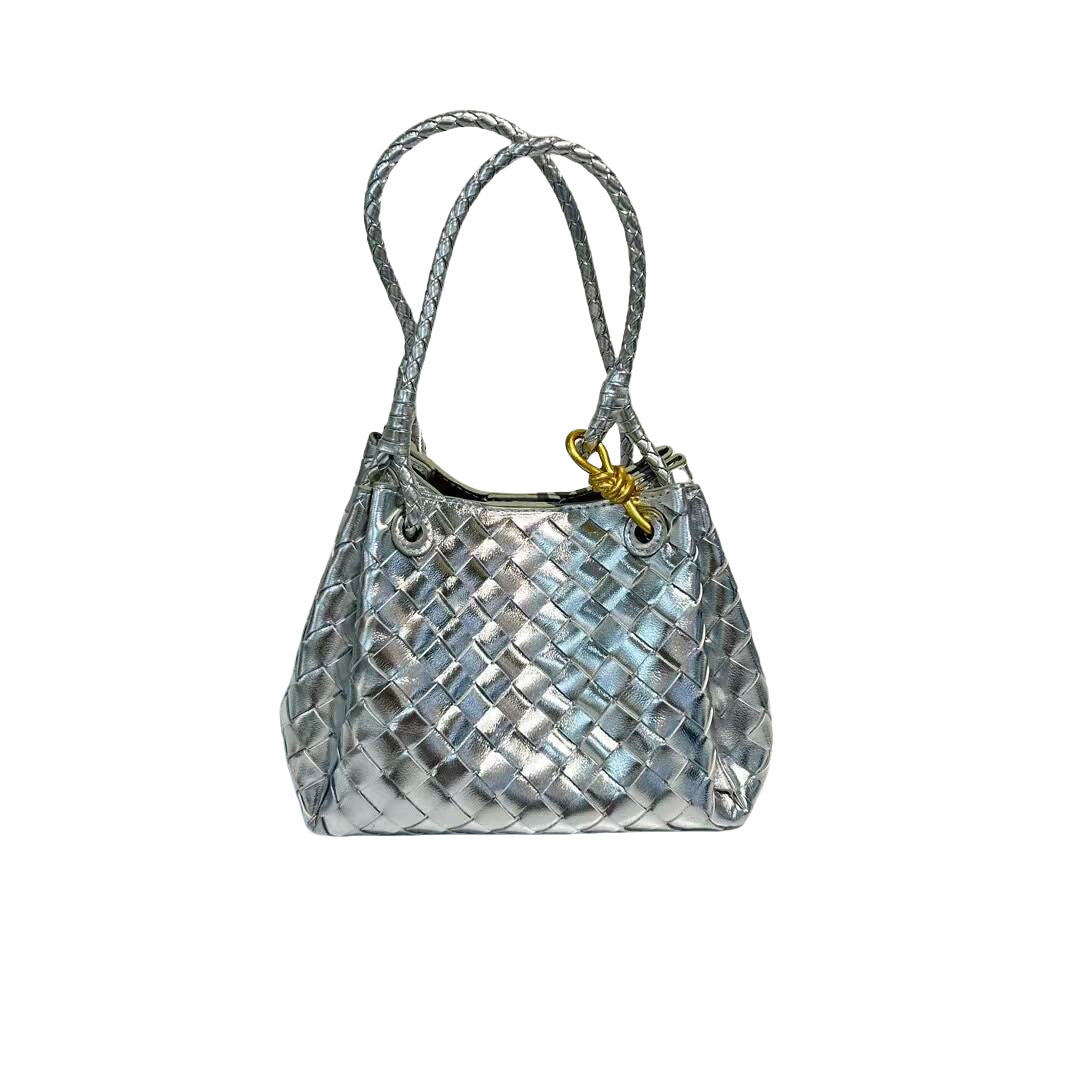 Parachute Woven Vegetable Basket Metal Cord Handbags