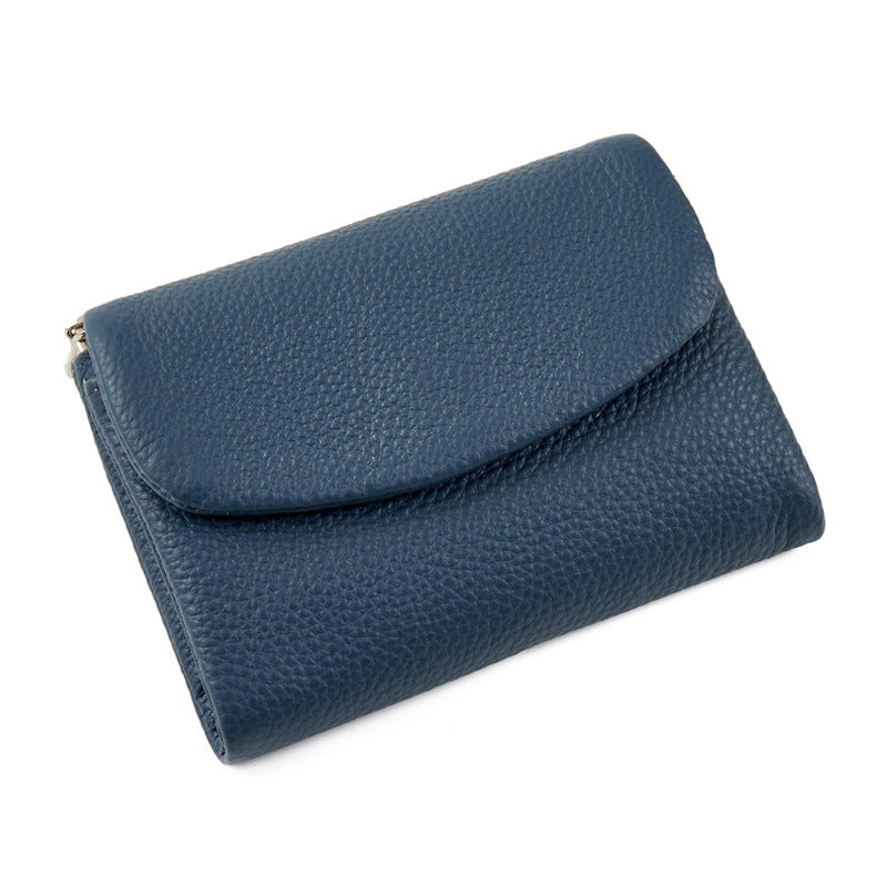 Women's First Layer Cowhide Fashion Natural Fall Portable Ladies Wallets