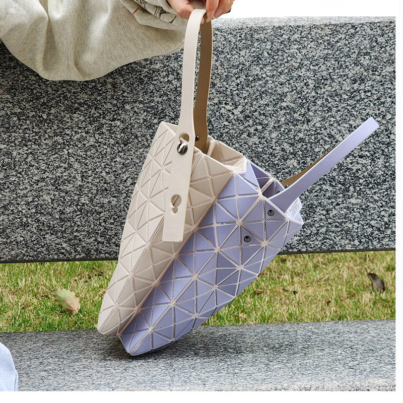 Women's Original March Gemini Color-matching Frosted Box Shoulder Bags