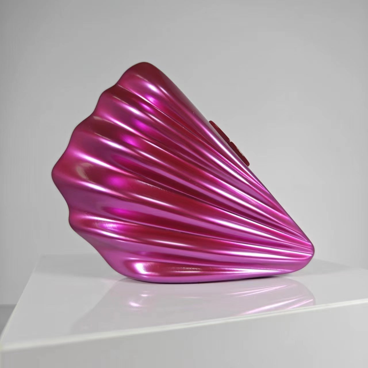 Women's Fan-shaped Shell Acrylic Fashion Wedding Dinner Evening Bags
