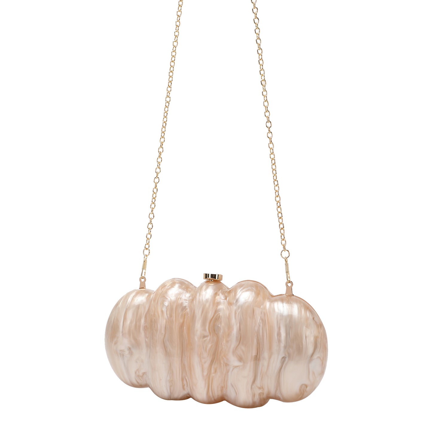 Dinner Clutch Romantic Aura Shell Caterpillar Evening Bags
