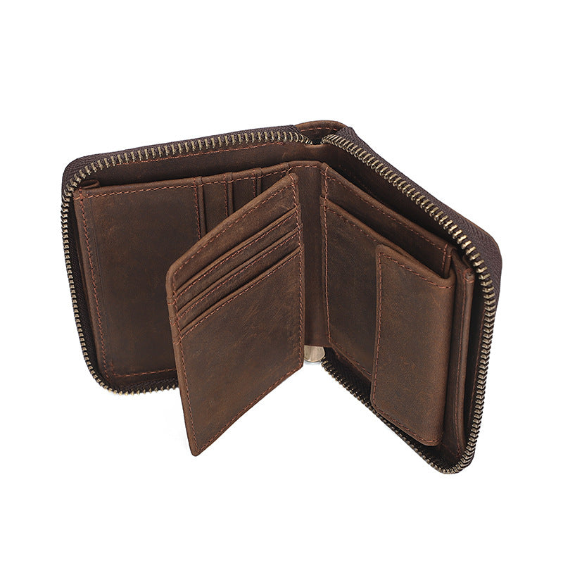 For Man Crazy Horse Pocket American Men's Wallets