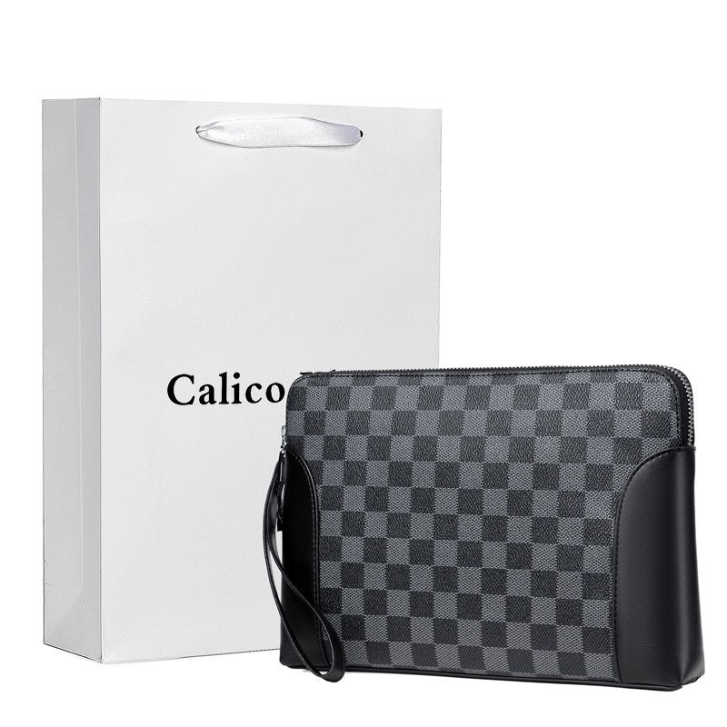 Men's Fashion Password Vintage Clutch Male Large Men's Handbags