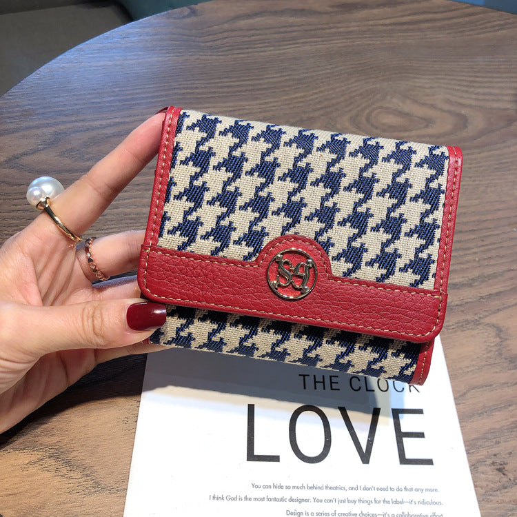 Women's Leather Short Thin Driving License Ladies Wallets