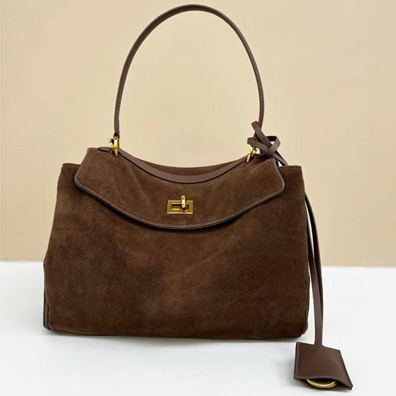 Women's Leather Large Capacity Portable Underarm Lazy Shoulder Bags
