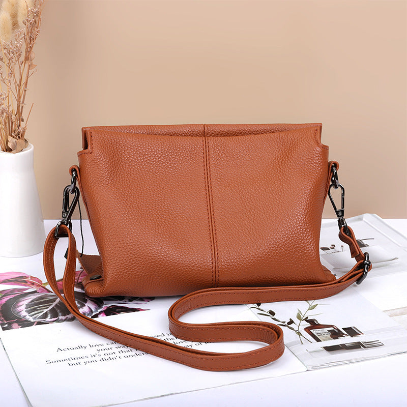 Women's Cowhide Fashion Texture Soft Leather Crossbody Bags