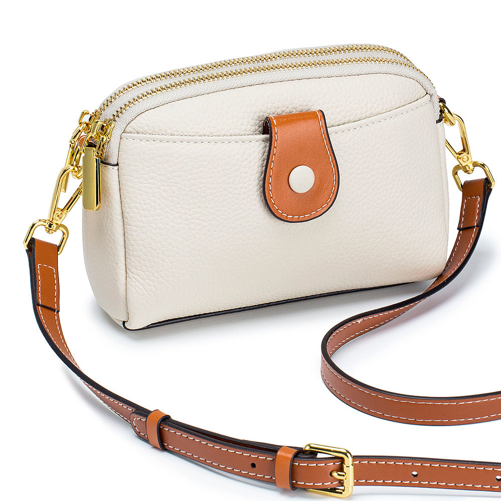 Genuine Leather Minority Fashion Fashionable Horizontal Crossbody Bags