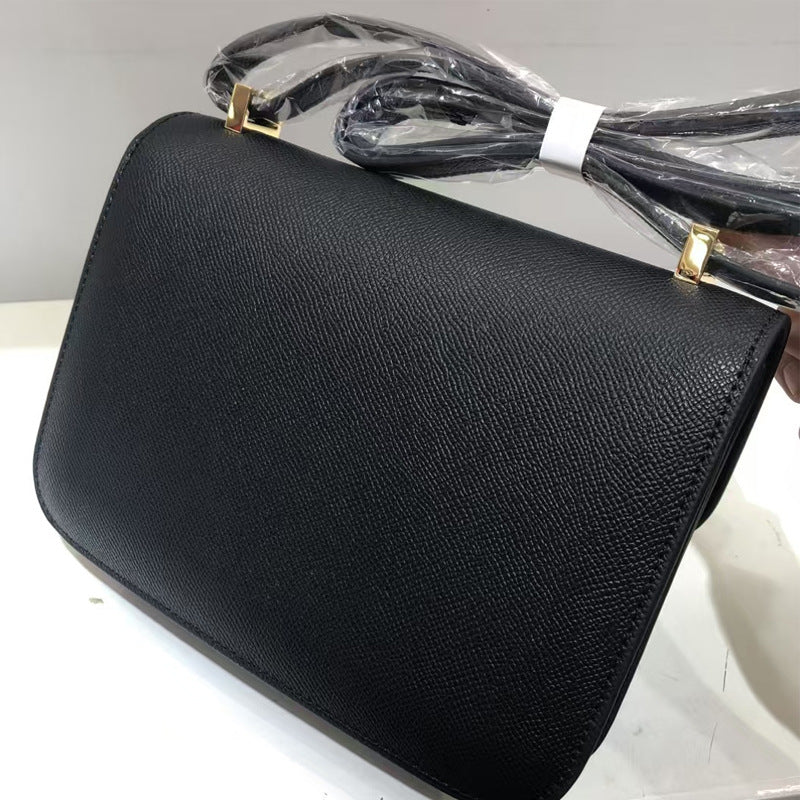 Women's Palm Print Constance Stewardess Cow Leather Shoulder Bags