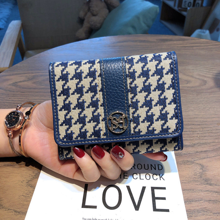 Women's Short Genuine Leather Thin Driving License Ladies Wallets