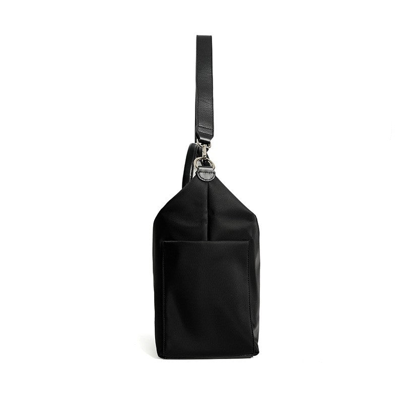Nylon Waterproof Cloth With Leather Simple Bags