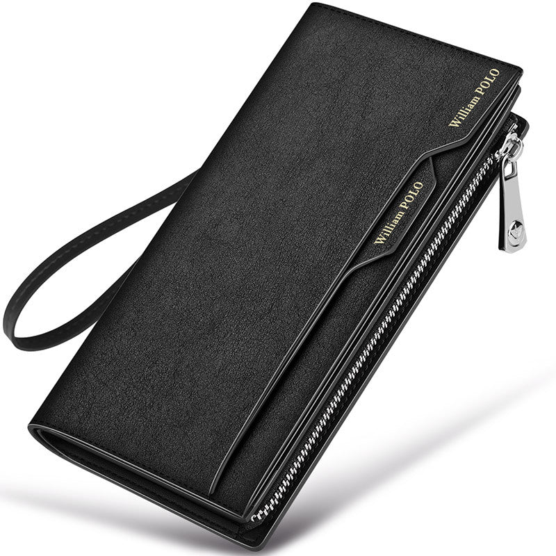 Men's Emperor Paul Long High Sense Genuine Leather Card Holder