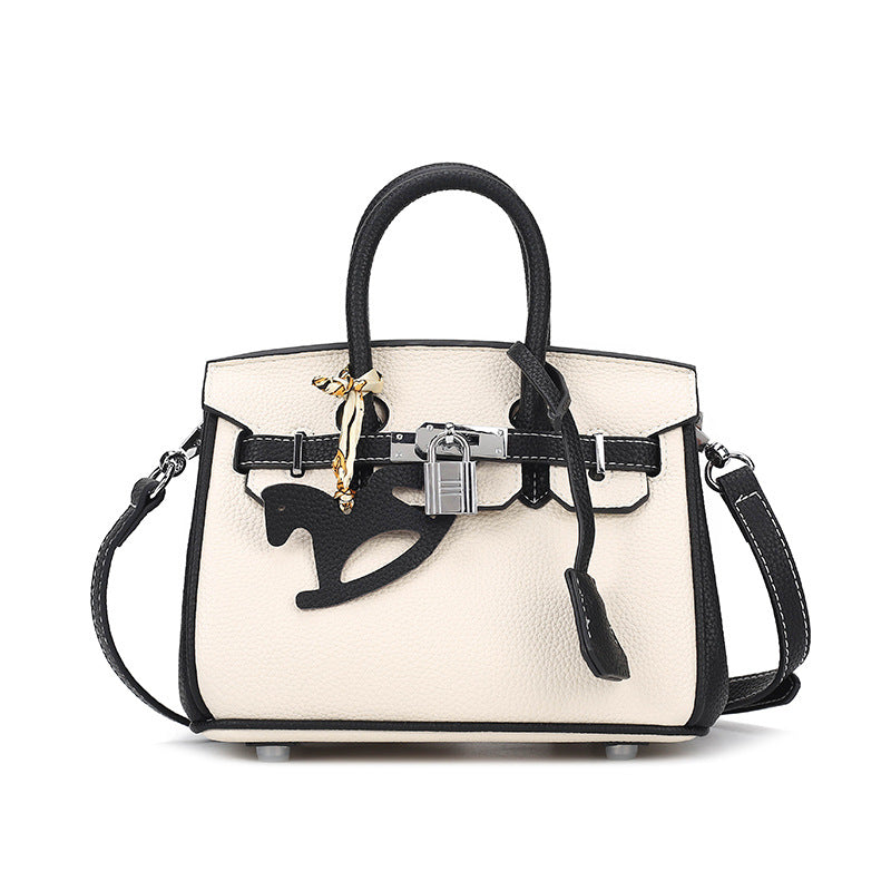 Women's Platinum High-grade Contrast Color Sier Good-looking Crossbody Bags