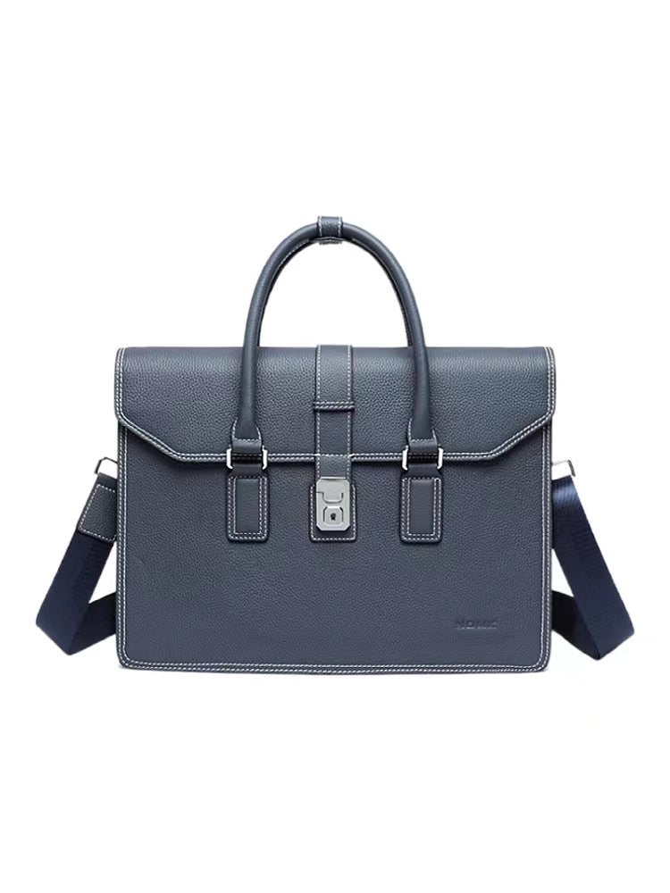 Men's First Layer Cowhide Leather Business Leisure Bags
