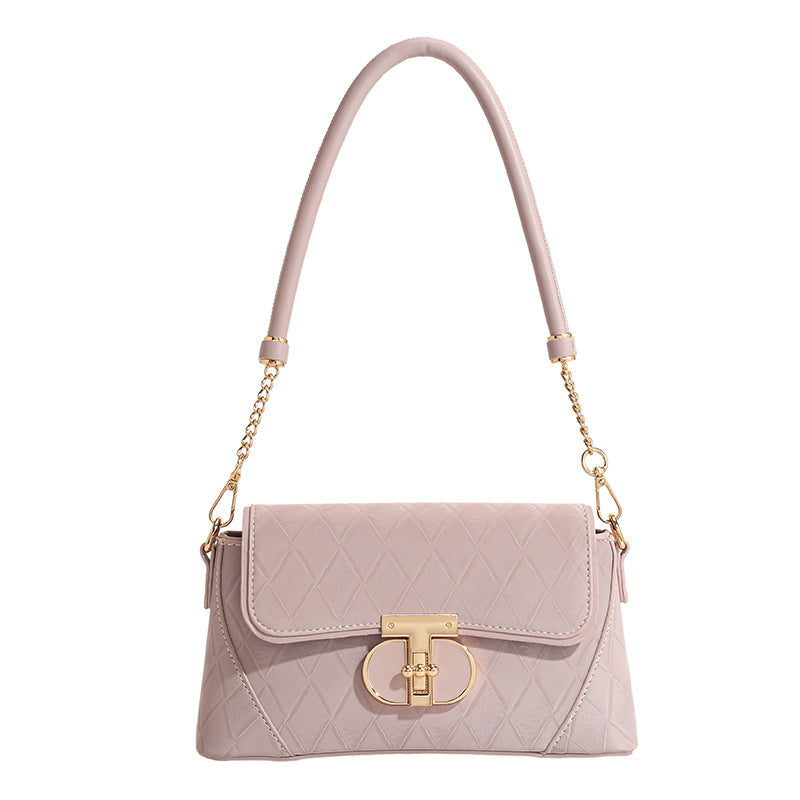 Niche High-grade Rhombus Underarm Fashion Baguette Shoulder Bags