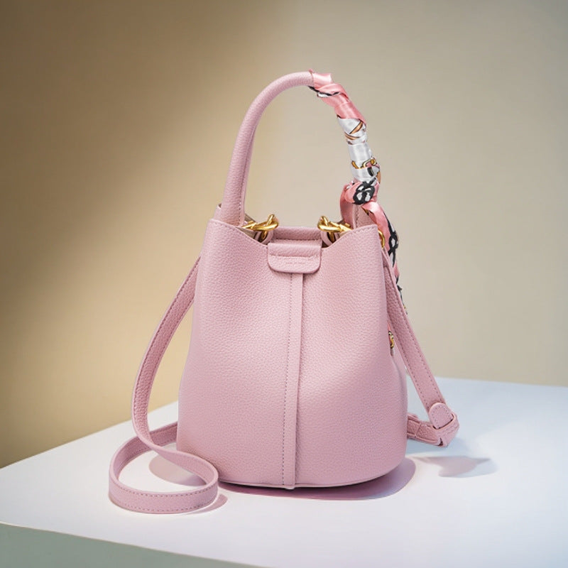 Women's High-grade Western Style Lychee Pattern Mother Shoulder Bags