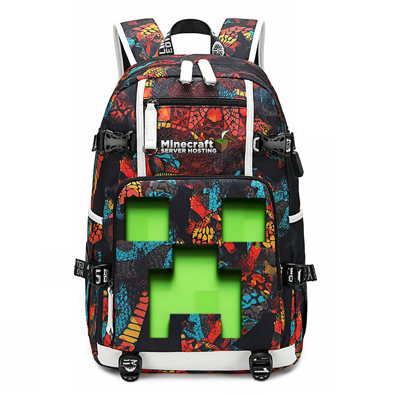 My World Surrounding The Game Printed Backpacks
