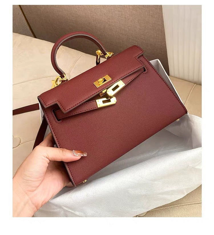 High-grade Genuine Leather Kelly Second Generation Crossbody Bags