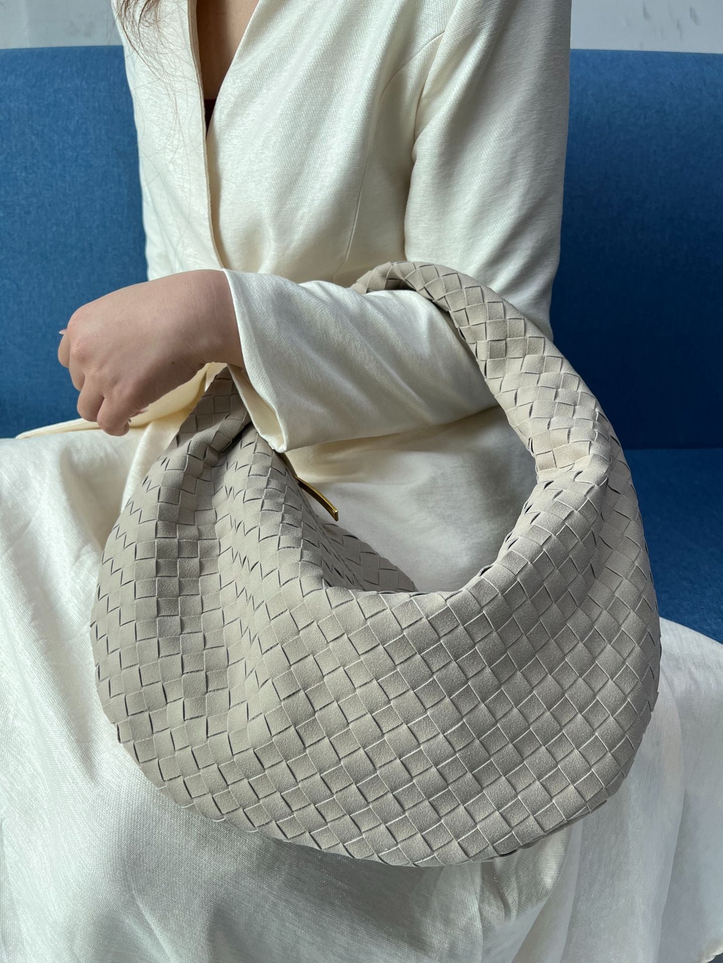 Women's Woven High-grade Western Style Underarm Large Bags