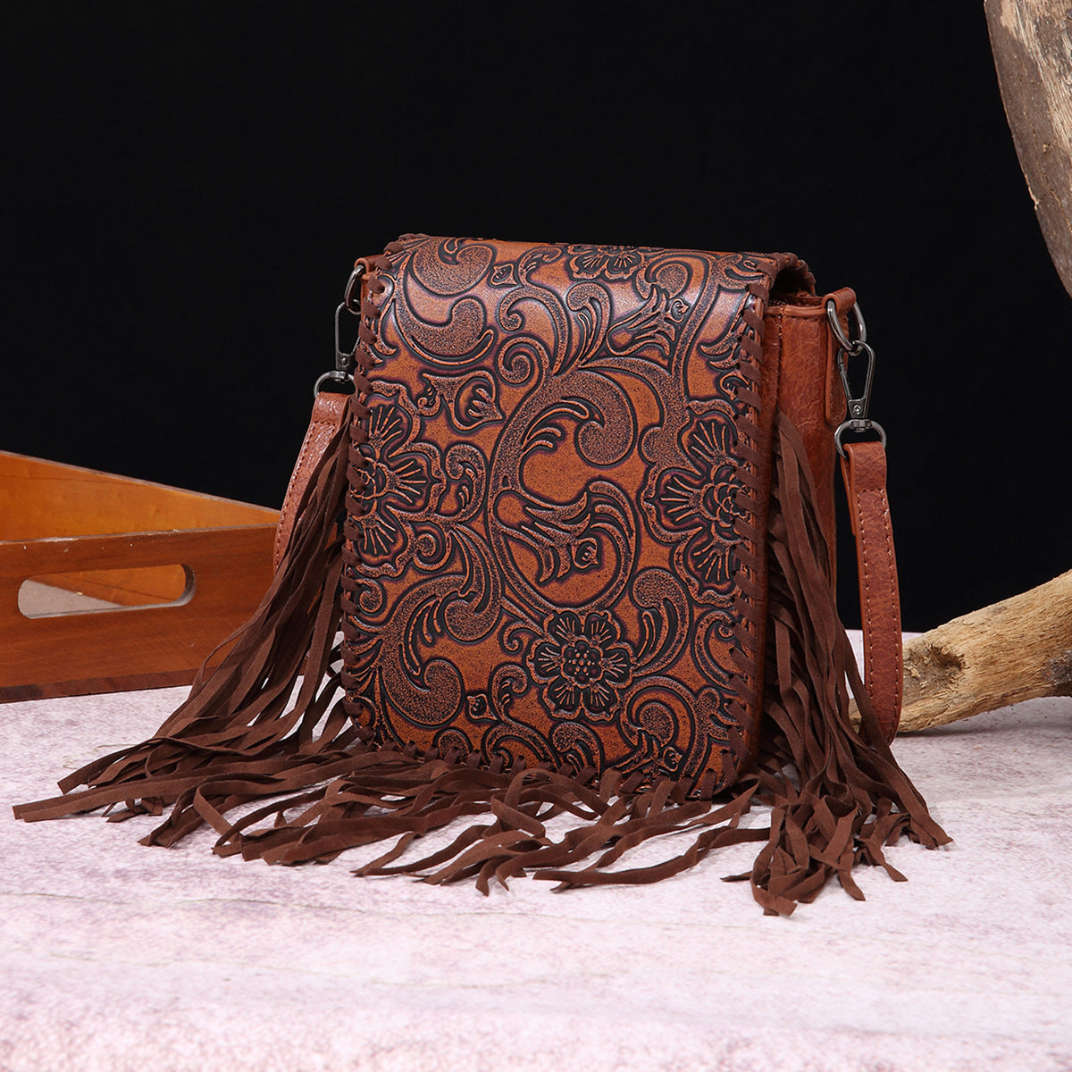 Women's Vintage Cotton Linen Printed Bohemian Style Bags