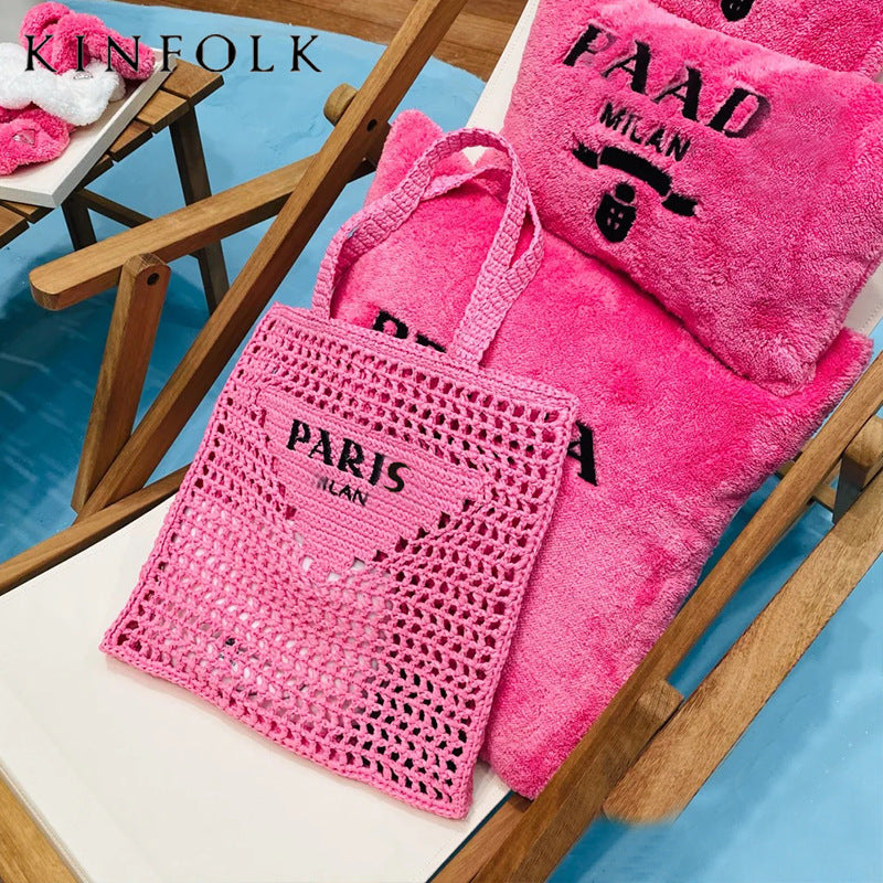 Super Hot Hollow Out Straw Fashion Bags
