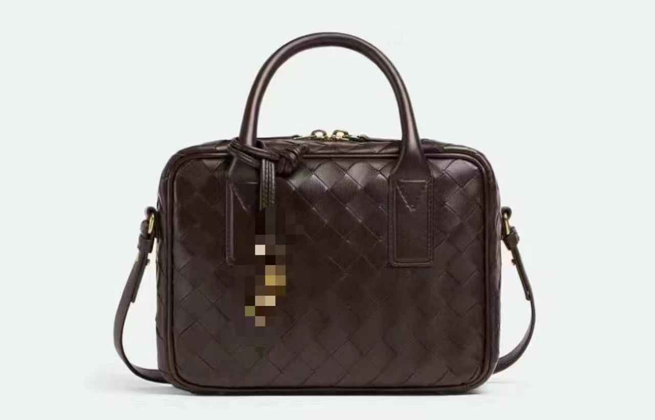 Women's Handmade Woven Pillow Large Capacity Genuine Crossbody Bags