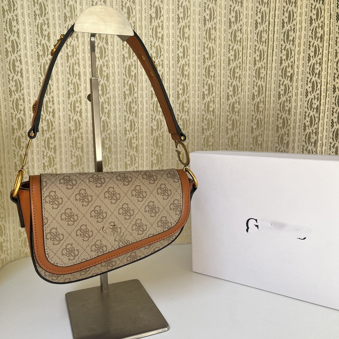 Women's Trendy Snake Print Presbyopic Saddle Underarm Shoulder Bags