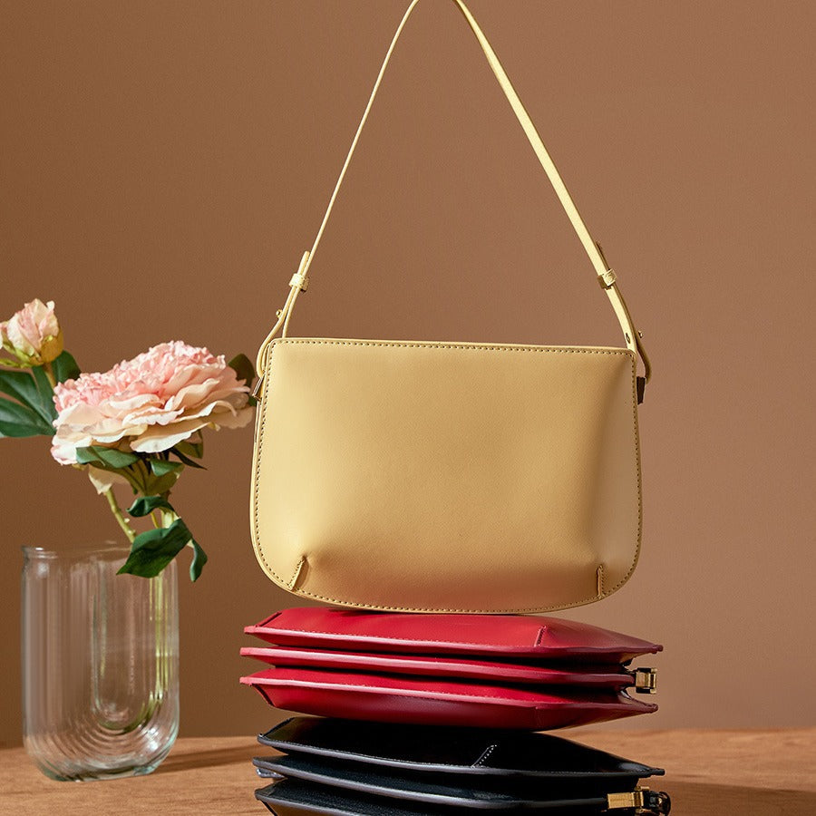 Women's Cow Leather High-grade Summer Genuine Underarm Crossbody Bags