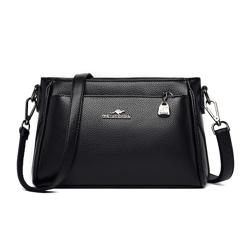 Women's Mother Soft Leather Generous Large Shoulder Bags