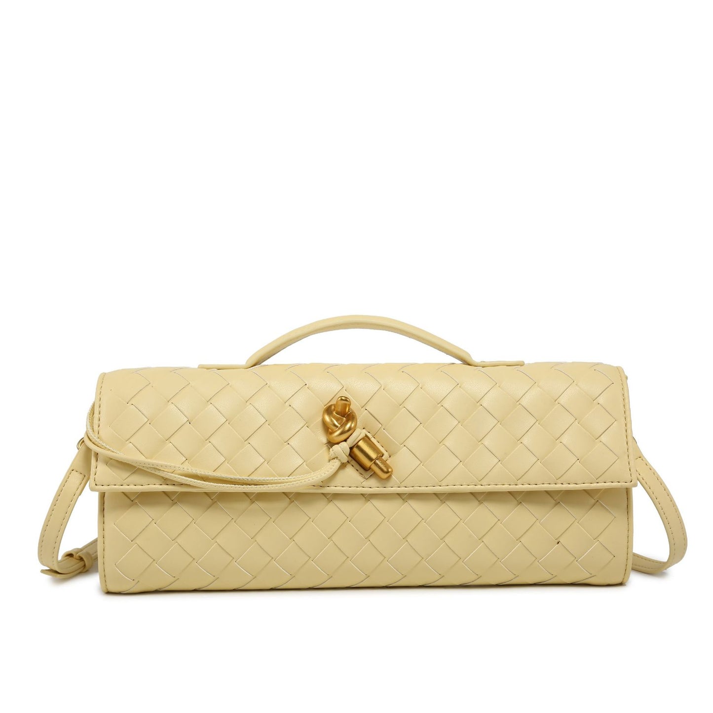 Woven Dinner French Stick Horizontal Hand Handbags