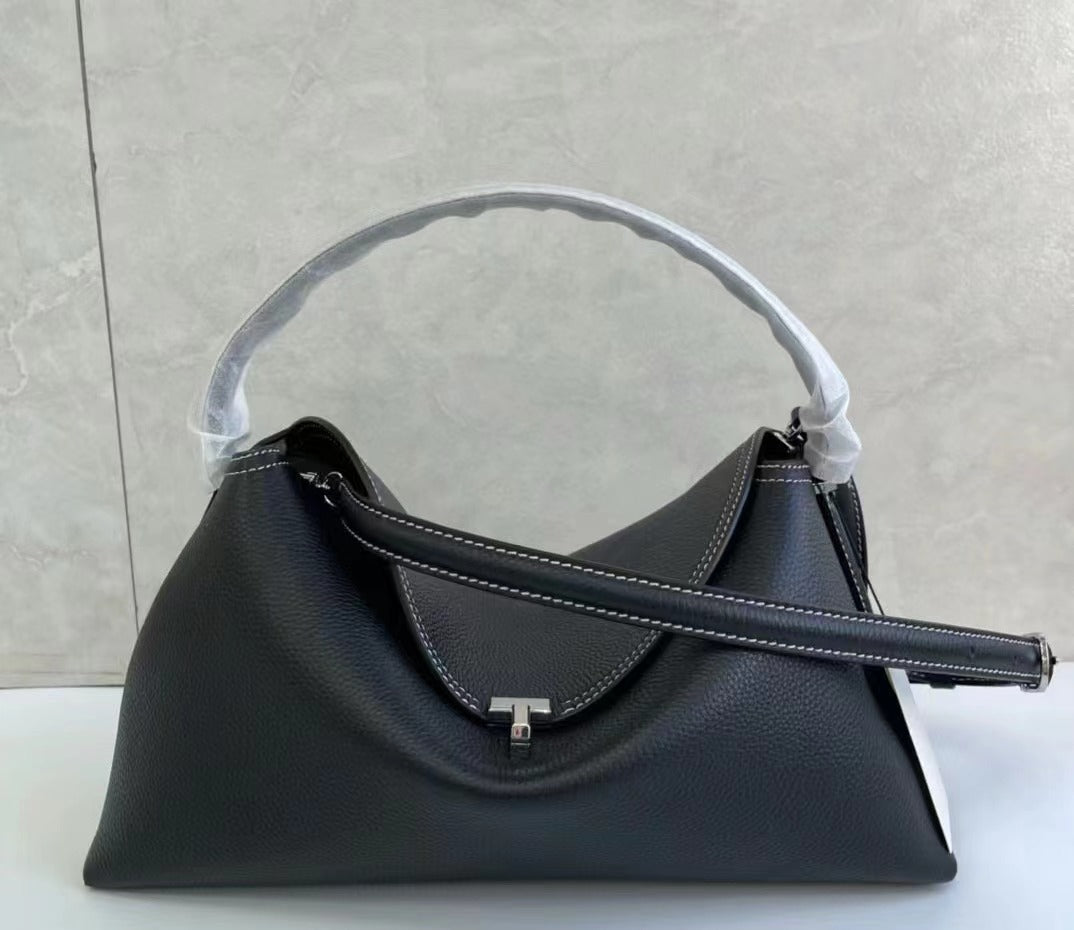 Niche Sweden High-grade Commuter First Layer Cowhide Handbags