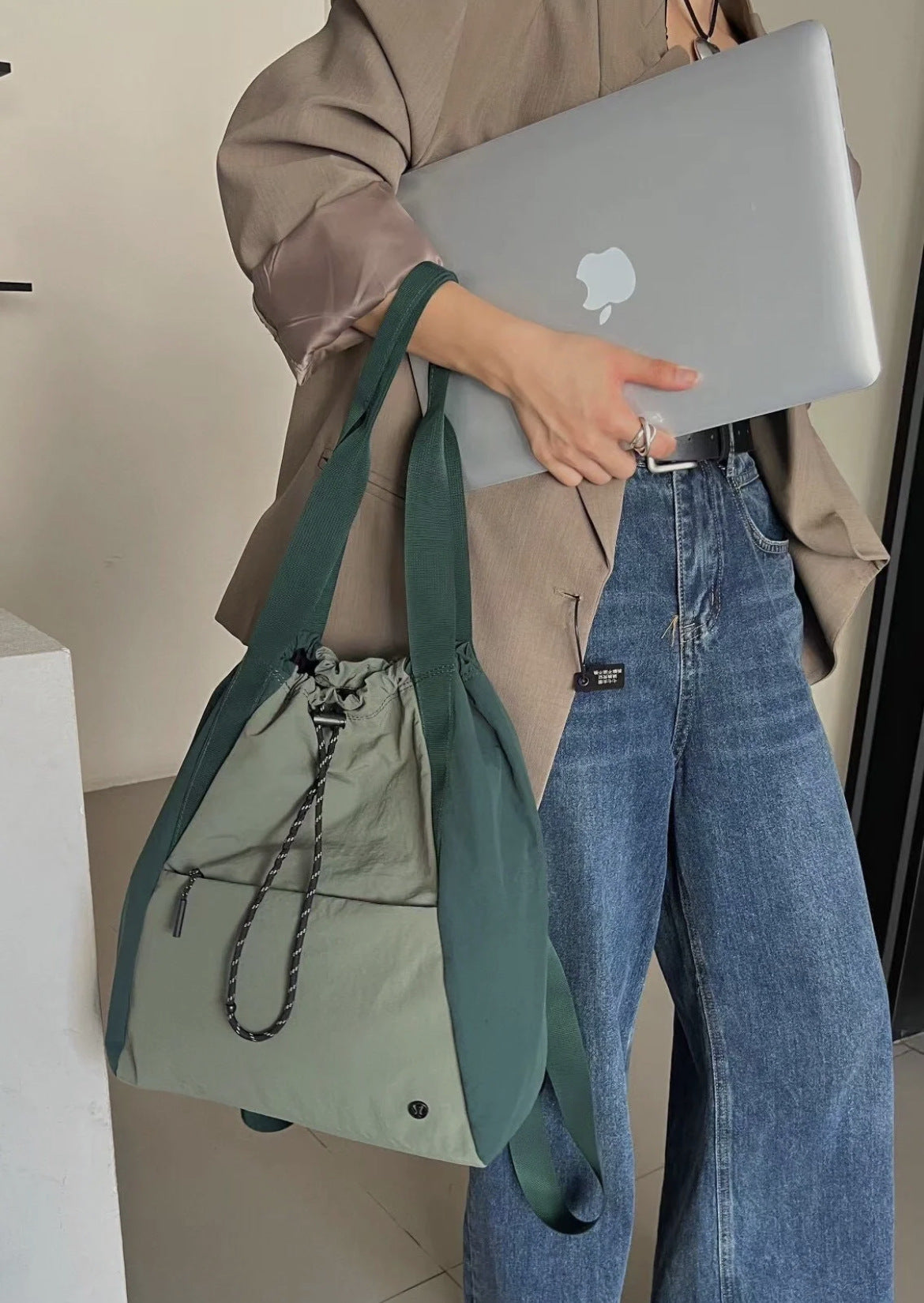 Women's & Men's & Home Nylon Drawstring Portable Backpacks