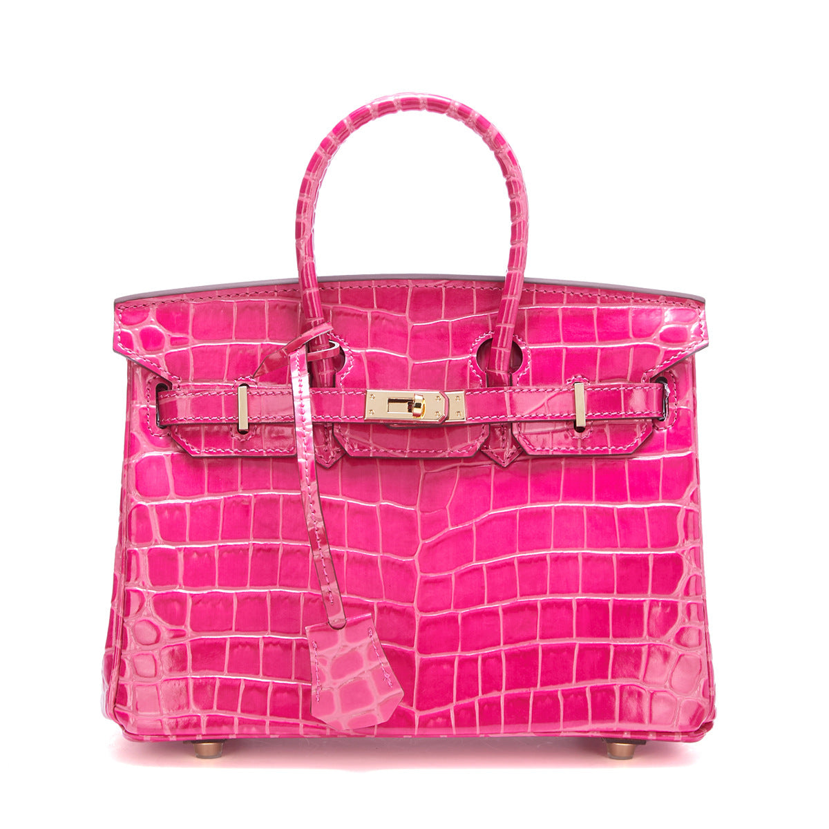 Women's Genuine Leather Crocodile Pattern Fashion Big Handbags